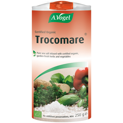 Trocomare - Pure sea salt infused with organic garden-fresh herbs and vegetables. 100% natural and unrefined.
