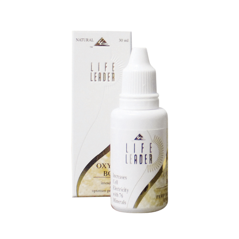 Oxygen boost dropper bottle 30 ml, Life Leader, white plastic cap
