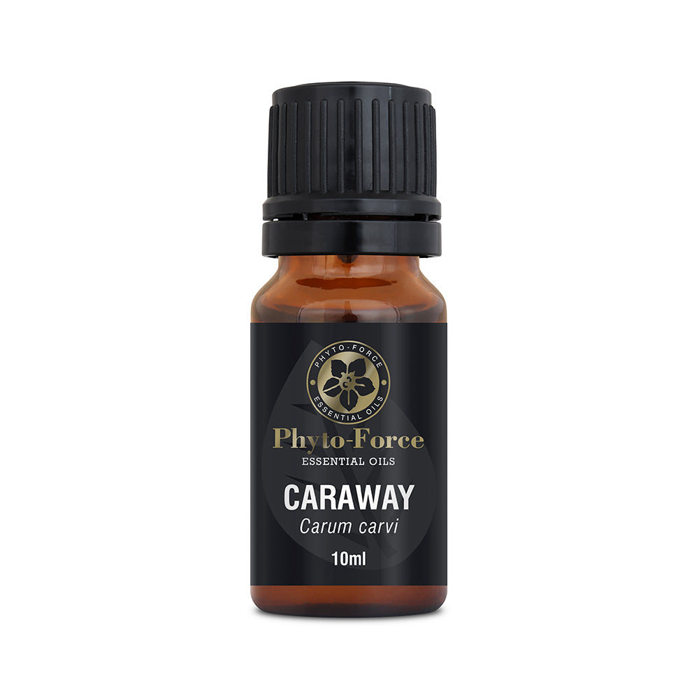 Caraway Essential Oil, known for its warm, spicy aroma and powerful therapeutic effects