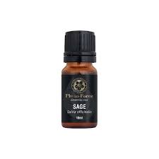 Bottle of Phyto-Force Organic Sage Essential Oil with label, ideal for immune support and mental clarity.