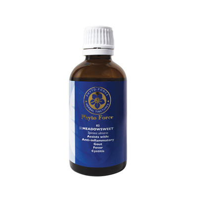 Play The Force Meadowsweet amber dropper bottle with white cap and blue label