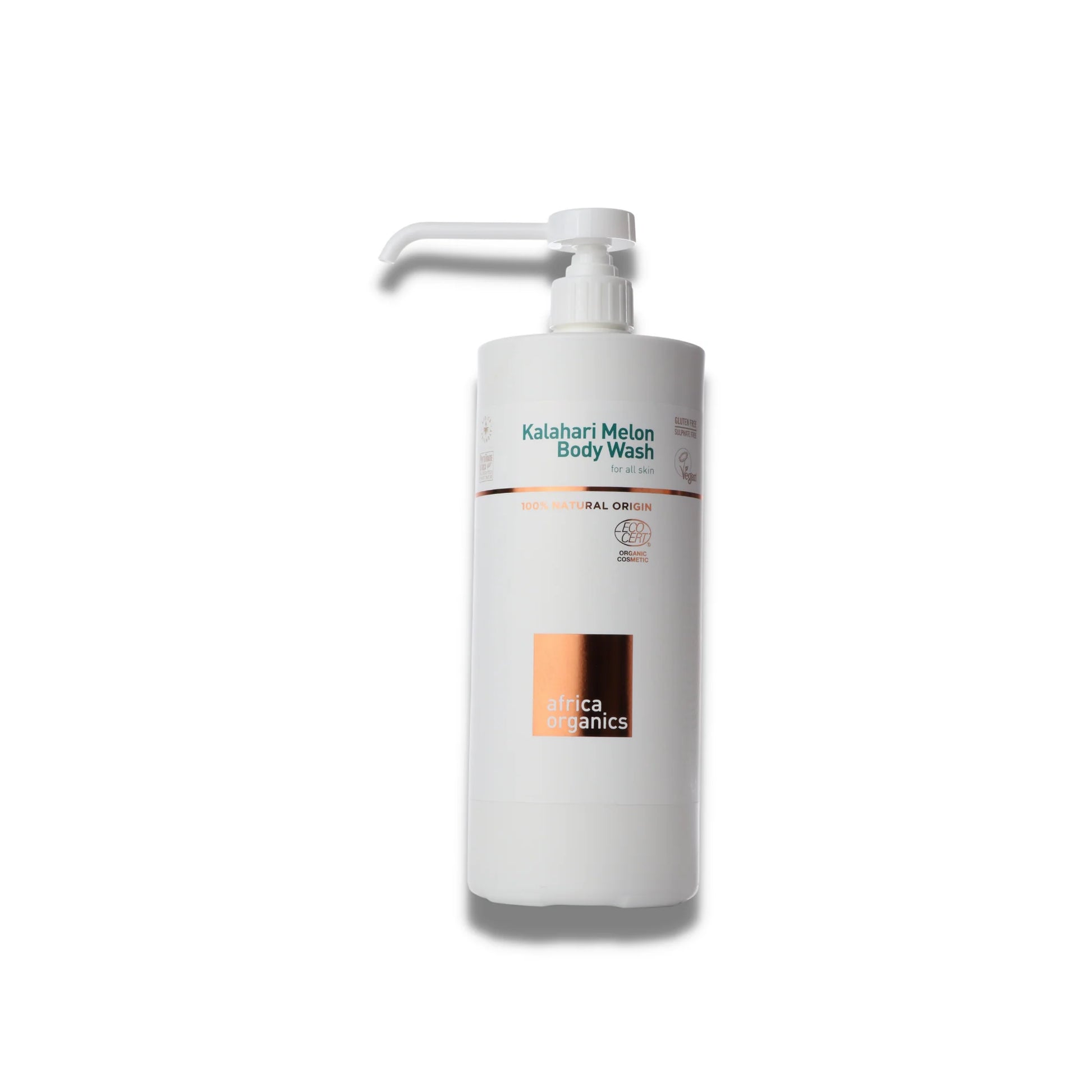Kalahari Melon body wash, enriched with natural antioxidants for gentle, moisturized skin.
