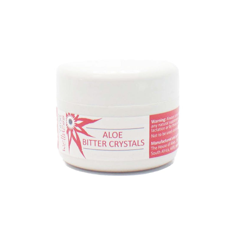 Aloe Bitter Crystals - Natural Aloe ferox sap spray-dried to a fine powder. Supports detox, relieves hay fever and sinusitis.
