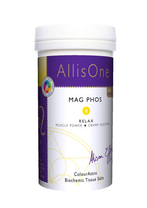 Mag Phos #8 - Muscle and nerve relaxant for tension relief and cramp soothing.