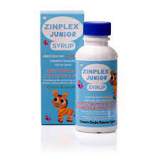 Zinplex Junior syrup bottle, 200 ml, cream soda flavor