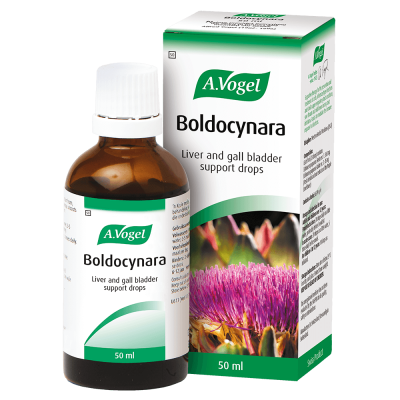 Boldocynara Liver & Gall Bladder Drops, herbal tonic supporting liver function, aiding digestion, and detoxifying, made from Globe Artichoke leaves.