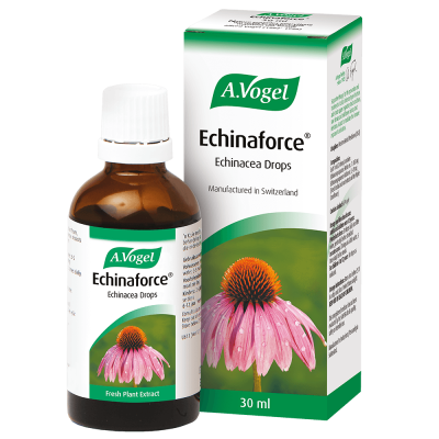 Echinaforce® herbal remedy strengthens immune system, prevents colds and flu, treats respiratory infections, safe for daily use and during pregnancy.