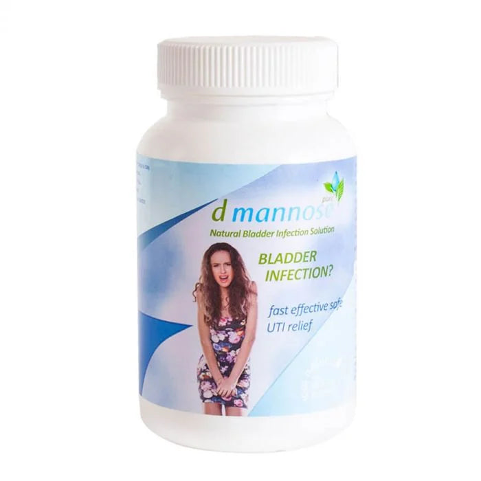 D-Mannose supplement bottle for urinary tract health.
