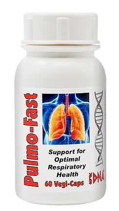 Pulmo-Fast bottle and natural ingredients for lung health