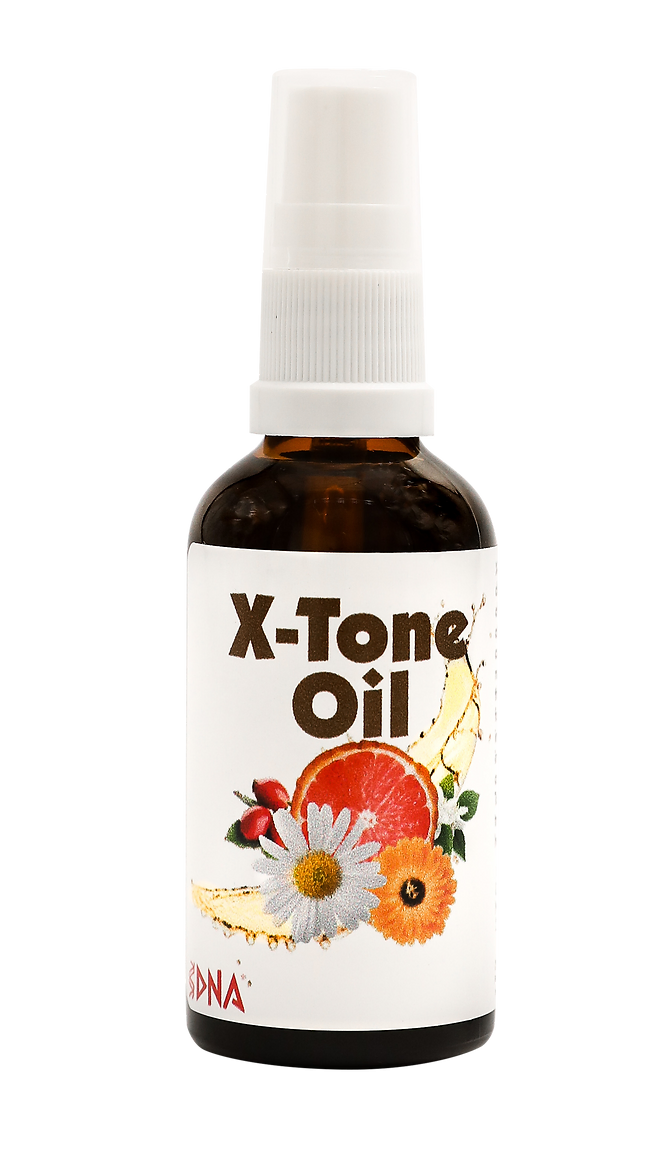 X-Tone Oil helps restore skin health and reduce the appearance of damaged skin