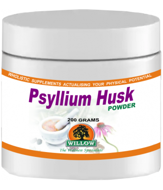Psyllium husk powder container with lid, 200 grams
